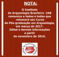 IAB Retoma Curso de Pós-graduação em Arqueologia